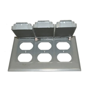 Westgate W3C-3D 3-Gang Weatherproof 3 Duplex Receptacle Cover