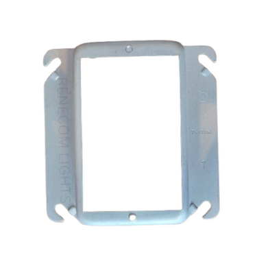 Orbit 41100 1-Gang Raised Device Ring – 4" Galvanized Steel