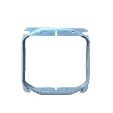 Orbit 42100 2-Gang Raised Device Ring – 4" Galvanized Steel