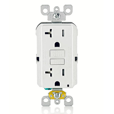 Leviton GFTR2-KW 20 Amp Self-Test Tamper-Resistant GFCI Outlet, White