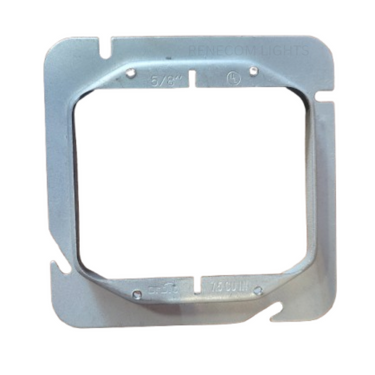 Orbit 52058 2-Gang Raised Device Ring – 4-11/16" Galvanized Steel
