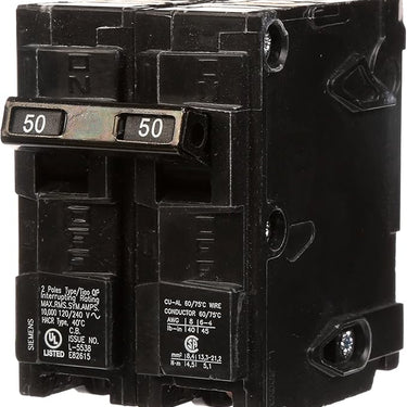 Siemens Q250 Double Pole 50A 120/240V Type QP interchangeable Circuit Breaker