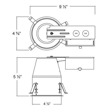 AH LIGHTING 4" IC LED HOUSING REMODELING CAN