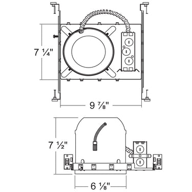 Lighting Spot 26 6" IC LED HOUSING NEW CONSTRUCTION CAN