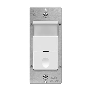 Enerlites DWOS-1277-W 180° PIR Occupancy/Vacancy Motion Sensor Wall Switch, Single Pole