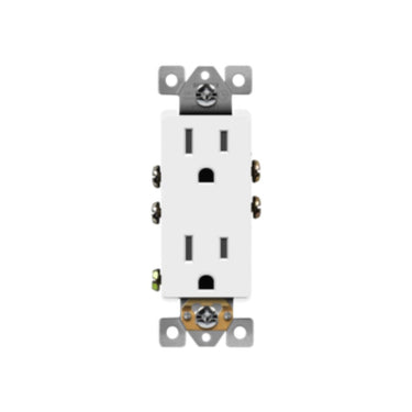Enerlites 61501-TR-W 15A Duplex Receptacle – White – 10 Pack