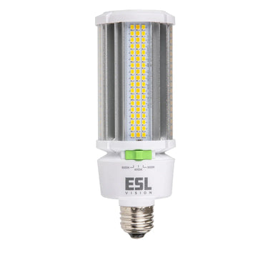 ESL Vision CL Series LED Corn Bulb – 12–27W, Selectable 3000K–5000K