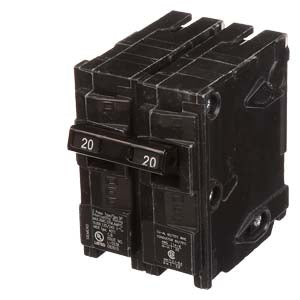 Siemens Q220 Double Pole 20A 120V Type QP interchangeable Circuit Breaker
