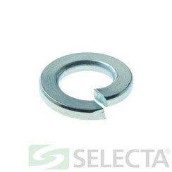 Selecta Lock Washer 1/4" Medium Split Steel Zinc Plated | 100 pcs Jar