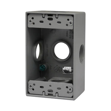 WestGate W1B75-5X 5-Hole ¾" Weatherproof Electrical Outlet Box Side outlets