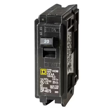 Square D Homeline 20 Amp Single-Pole Circuit Breaker (HOM120CP)